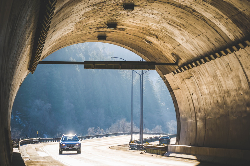 sunlight, fast, transportation, tree, pineneedles, pinetrees, nature, architecture, cars, utah, built structure, pine, provo, exposure, tunnel, stgeorge