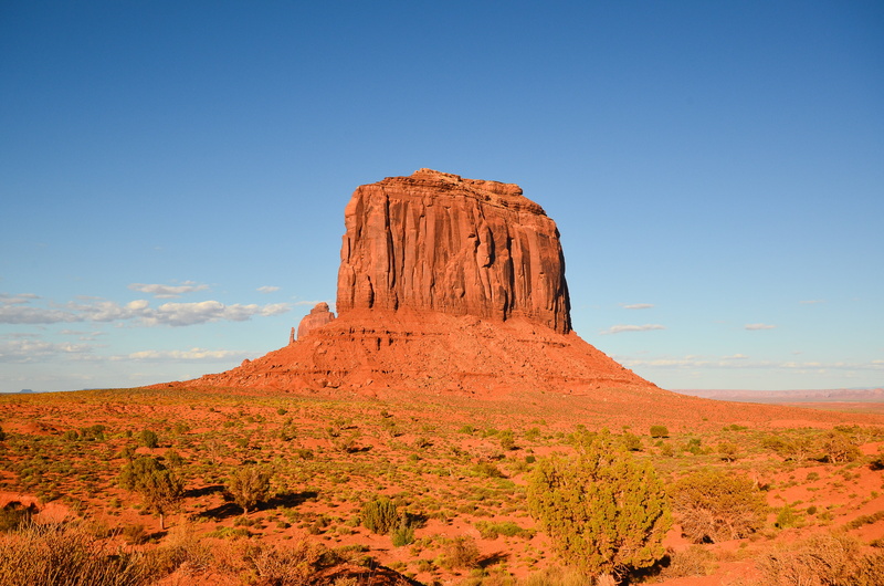 nature, reddish, desert, land, solid, 4K, places of interest, blue, tranquility, arid climate, geology, cliff, indians, no people, rock, america, outdoors
