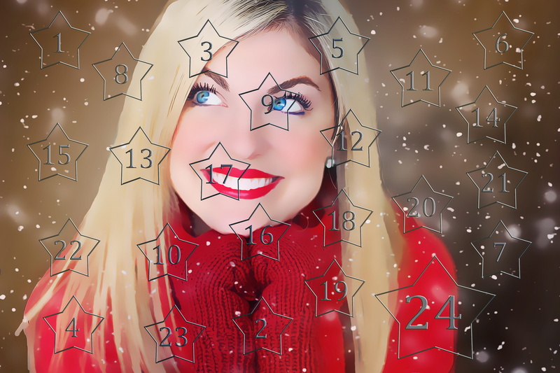 close-up, front view, communication, headshot, women, art and craft, christmas motif, glass - material, advent, surprise, female likeness, beautiful woman