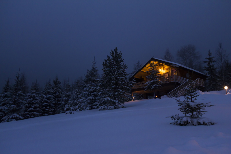 blue, white, scenics, forest, sky, nature, non-Urban Scene, Russia, house in the woods, cold temperature, cabin, plant, house, trees, christmas, travel