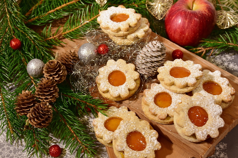 jam, cookie, preparation, apricot jam, advent decoration, flour, butter, foodfoto, still life, sweet, kitchen, baked, christmas decoration, vanilla, christmas cookies