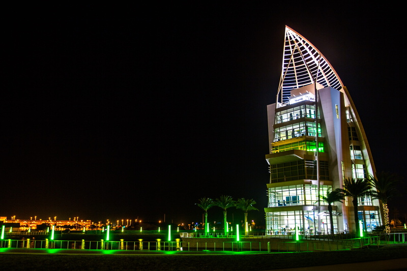 water, cape, architecture, exploration tower, cape canaveral, night, canaveral, 5K, no people, building exterior, financial district, illuminated, united states