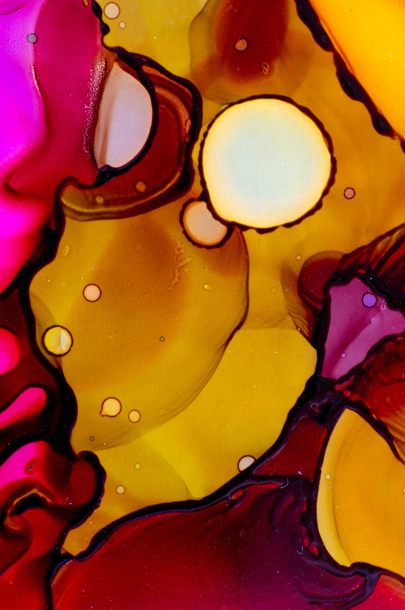 multi colored, circle, textured, purity, backgrounds, district, art, deco, 5K, water, wet, indoors, no people, painting, shape, fossil fuel, full frame