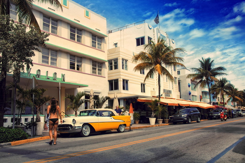 vacations, women, plant, urban Scene, sky, cityscape, cuban Culture, tree, USA, FL, outdoors, hotel, building Exterior, Building, travel, tropical Climate