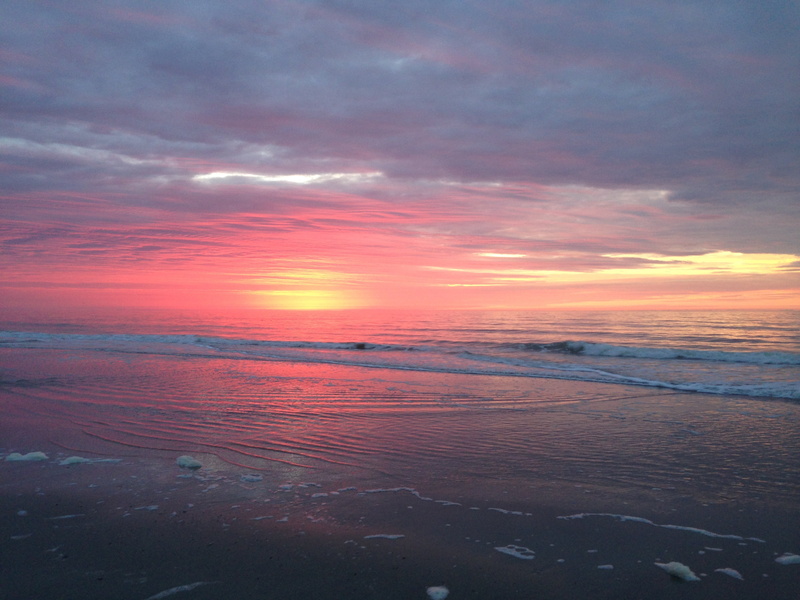 dramatic sky, land, sunset, beauty in nature, outdoors, 2K, coast, south, no people, reflection, idyllic, scenics - nature, orange color, hilton head