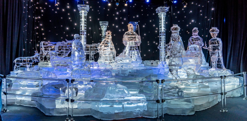 cold temperature, people, 8K, merry, xmas, christmas tree, glass - material, illuminated, no people, glass, decoration, table, cartoon, celebration, indoors