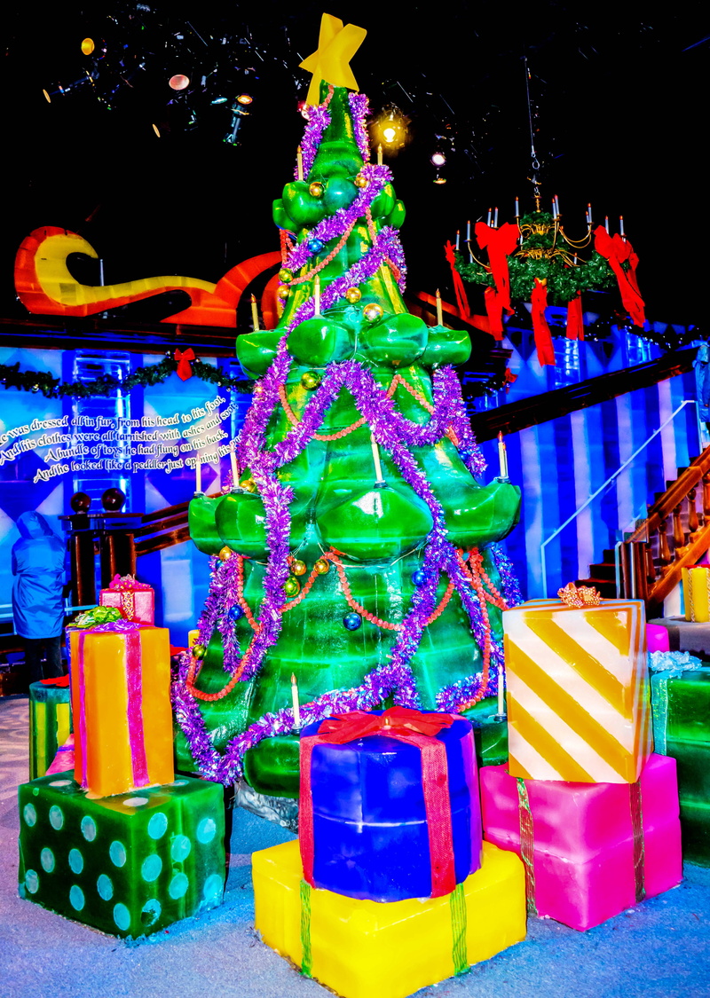 christmas decoration, stack, retail, decoration, illuminated, no people, 5K, event, creative, zing, performance, exhibition, artistic, gaylord palms, celebration event