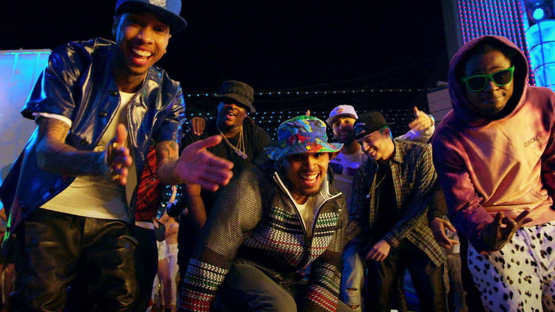 togetherness, group, smiling, indoors, enjoyment, hat, friendship, group of people, 1080P, performance, night, young men, people, nightlife, men, chris brown hd  1080p windows