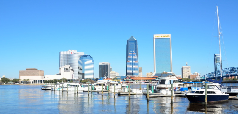 outdoors, building, place, florida, jacksonville, st johns river, Travel, skyline, yacht, Tourism, travel destinations, financial district, built structure