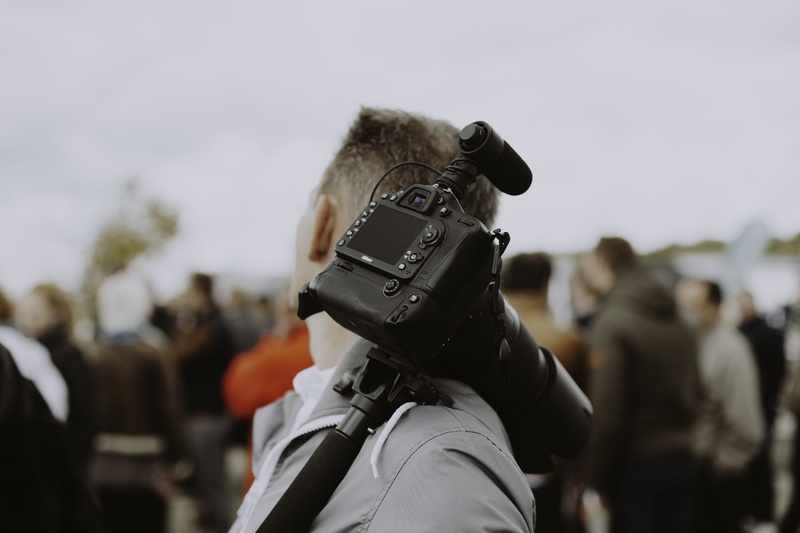 videographer, shoulder, government, occupation, man, people, law, s, black, crowd, photography themes, camera, men, clothing, camera - photographic equipment