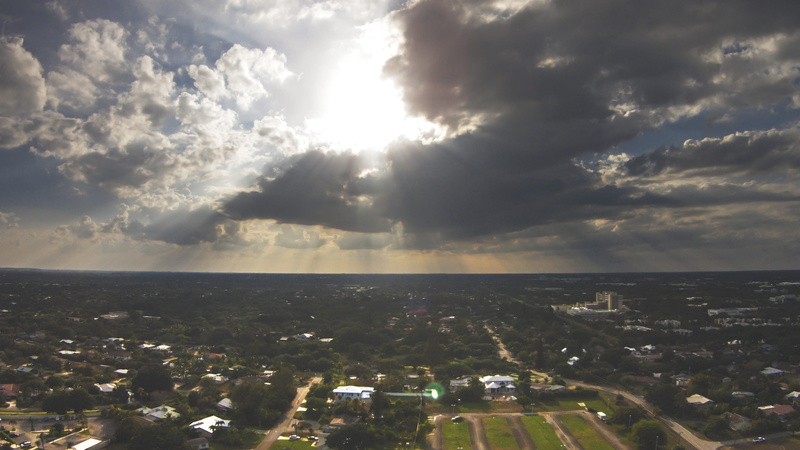 cityscape, drone, scenics - nature, florida, united states, beauty in nature, 4K, outdoors, architecture, sunset, nature, cloud - sky, horizon, built structure