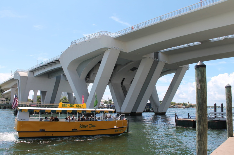 built structure, engineering, boat, water taxi, waterfront, architectural column, bridge - Man Made Structure, cloud - sky, architecture, outdoors, day