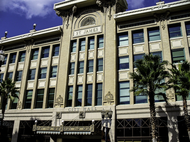 history, United States, jacksonville, architecture, St. James Building, outdoors, window, tropical climate, facade, architecture And Buildings, building Exterior