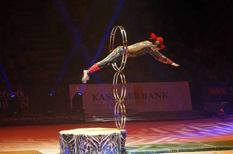 Artist, 5K, Acrobatics, stage - performance space, night, communication, turnkunst, art and craft, representation, input device, acrobats, music, flying