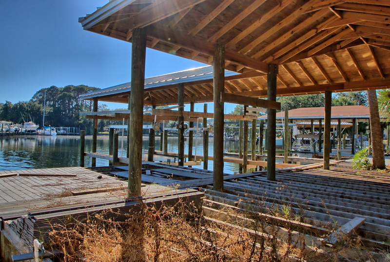 architectural column, gazebo, panama city beach, construction, bay, reflection, built structure, water, architecture, 4K, no people, nature, bayfront