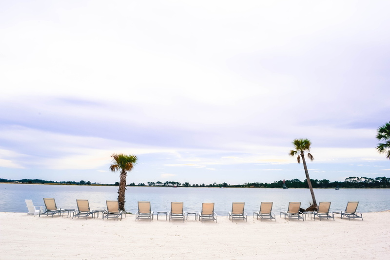 sky, tranquil scene, united states, seat, rest, destination, day, tranquility, panama city, tree, sheraton bay point resort, architecture, florida, chair