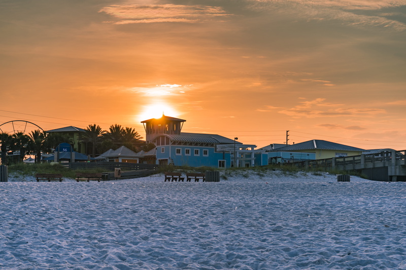 building, nature, no people, sunset, coast, river, shore, united states, beach, sky, built structure, ship, waterfront, dock, beauty in nature, villa, housing