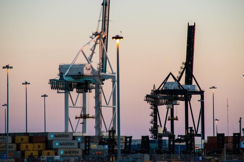 commercial dock, 4K, architecture, terminal h, business, shipping port, container, cargo container, development, united states, construction industry