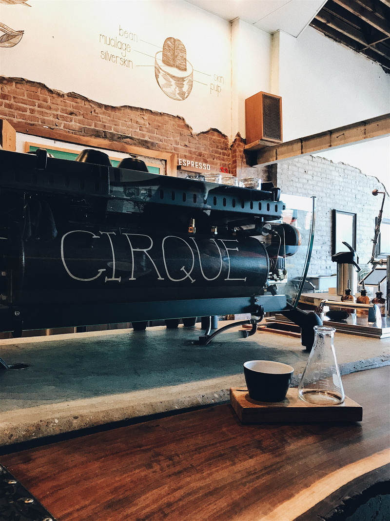 coffee shop, hipster coffee, architecture, cirque, table, drink, no people, still life, cirque coffee, refreshment, communication, coffee cup, tulsa, food and drink industry