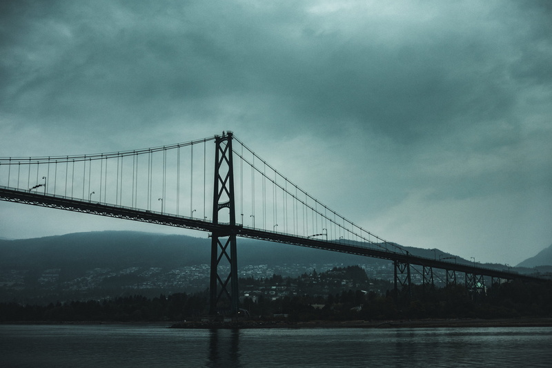 bridge, outdoors, city, tourism, urban, suspension, backgrounds, sky, travel destinations, built structure, moody, nature, connection, suspension bridge