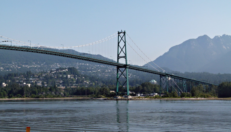 Bridge, mountain range, environment, bay, bridge, transportation, scenery, architecture, Pacific, day, building, travel destinations, industry, no people