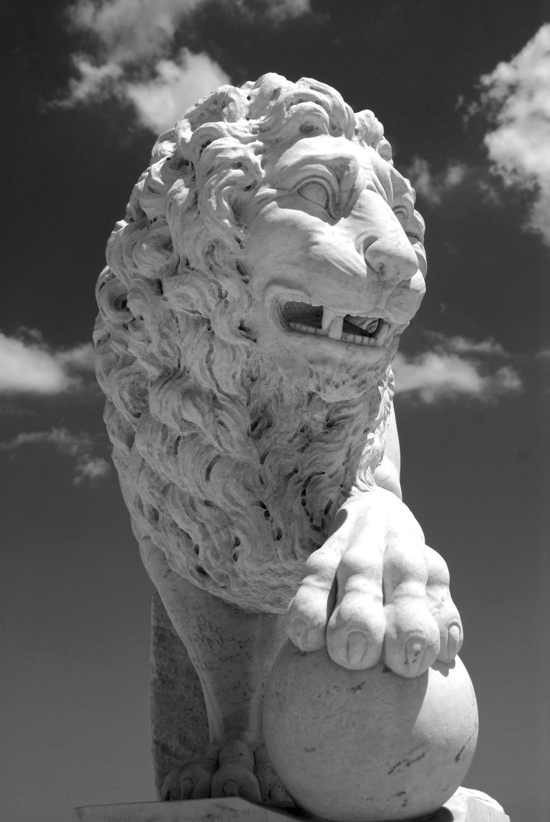 cloud - sky, craft, art and craft, st, travel, sadness, solid, landmark, focus on foreground, stone, lion, art, augustine, no people, statue, bridge of lions