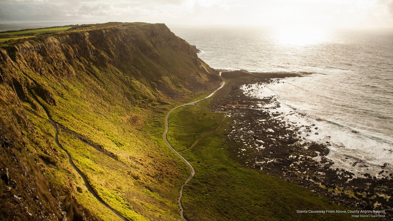 Europe, causeway, giants, antrim, county, ireland, 2K
