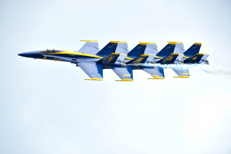 Air Show, Military Aircrafts, Jet Fighter, Aircraft, Military, Blue Angels, Navy, McDonnell Douglas F/A-18 Hornet, 1080P