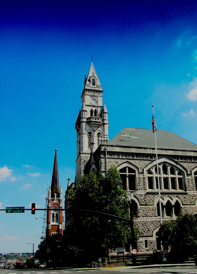 downtown, tennessee, building exterior, no people, belief, architecture, modern, spirituality, nashville, church, skyscrapers, the past, united states