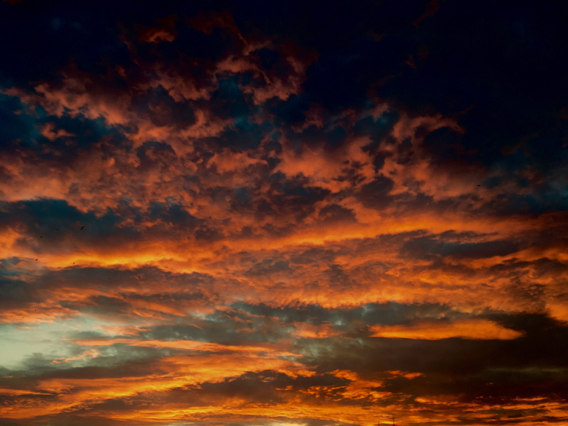 tranquil scene, clouds, tranquility, nimbus, atmosphere, red, orange, hour, brown, golden, sky, rust, white, ominous, no people, nightfall, cloudscape
