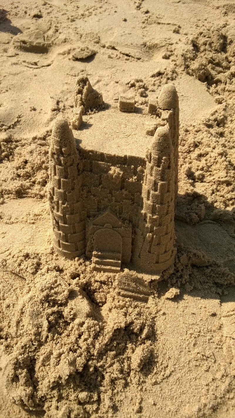 beach, seashore, fun, history, art and craft, desert, castle, brown, nature, 2K, high angle view, Beach, sand, vacation, play, Sea, day, craft, land, Sand