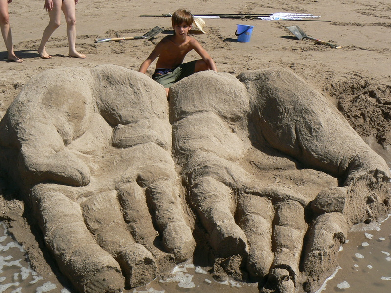travel Locations, childhood, Beach Sand, leisure activity, day, beach, real people, sandcastle, Beach, summer, Hands, shirtless, child, Sand, lifestyles