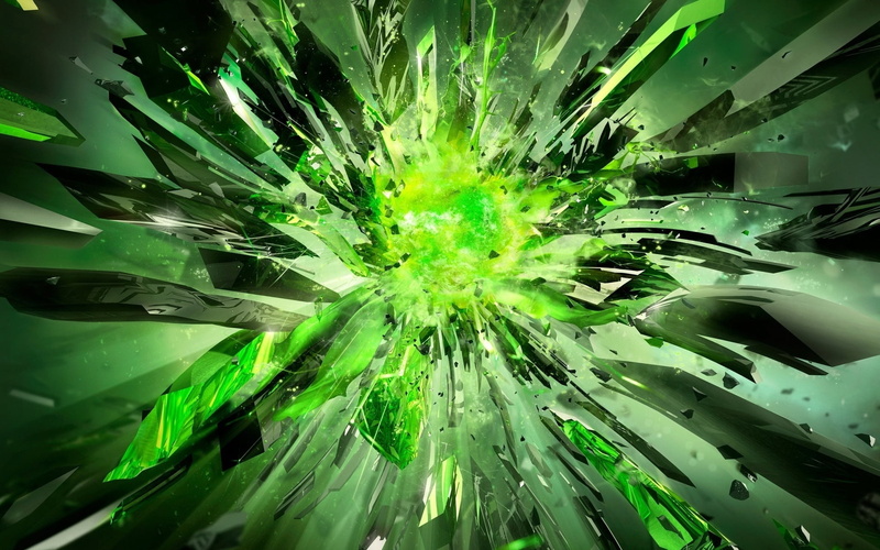 growth, nature, healthcare and medicine, shiny, green, blue, backgrounds, full frame, abstract, 1080P, chaos, motion, debris, futuristic, technology, science