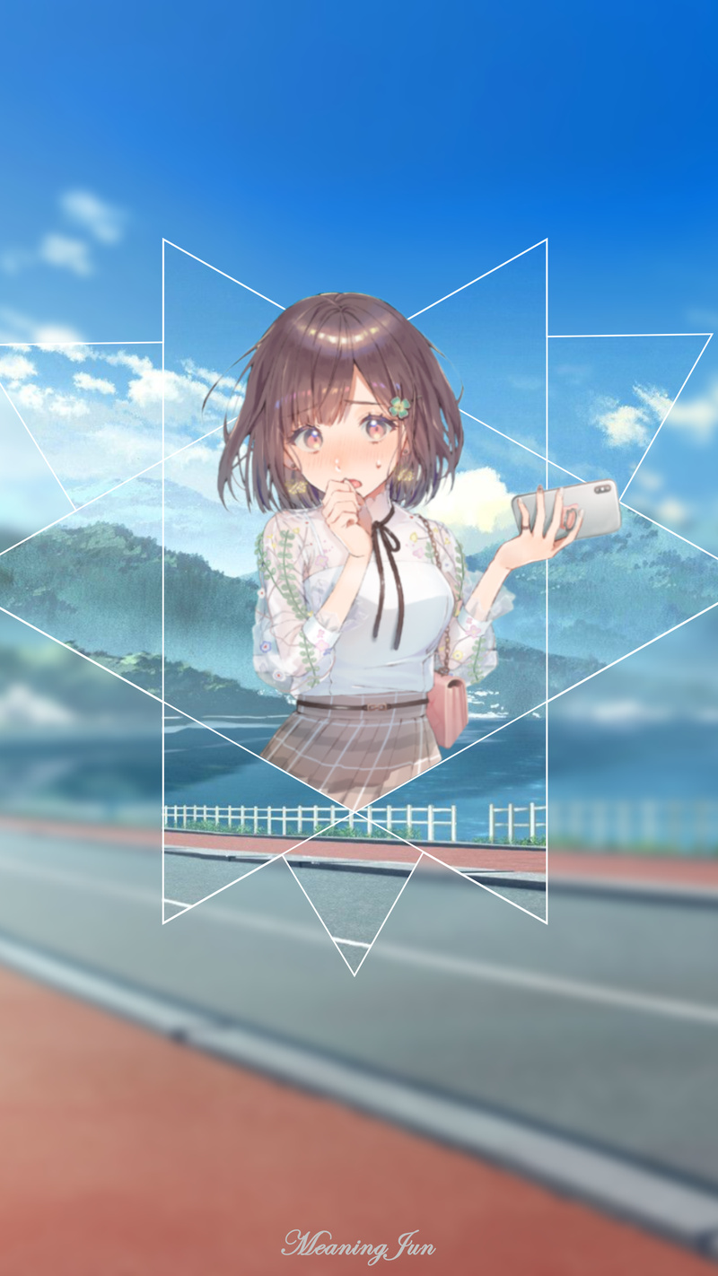 4K, picture-in-picture, anime girls, anime, MeaningJun, 2D
