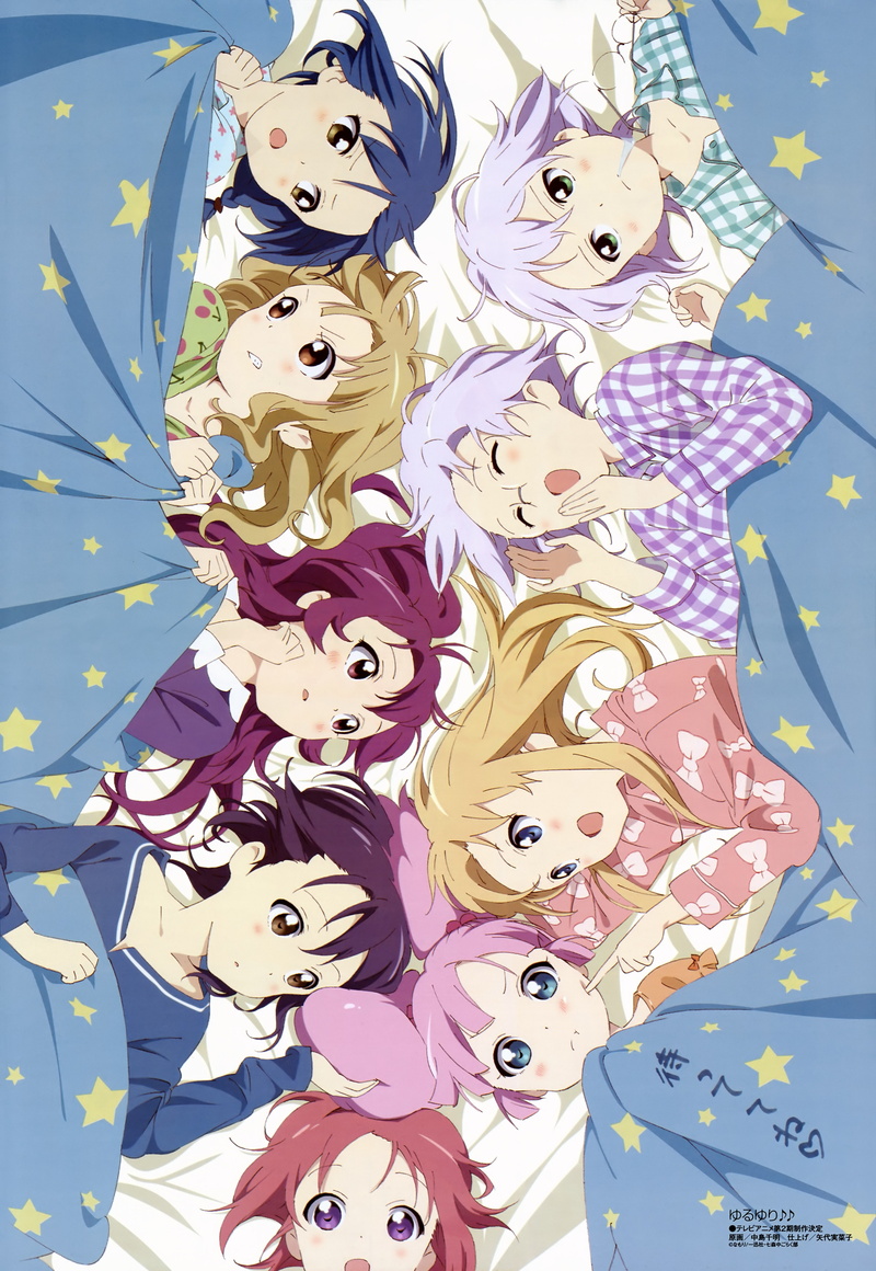 yuru, 5K, hd, art, x, illustrations, yuri, entertainment, anime, series, tv