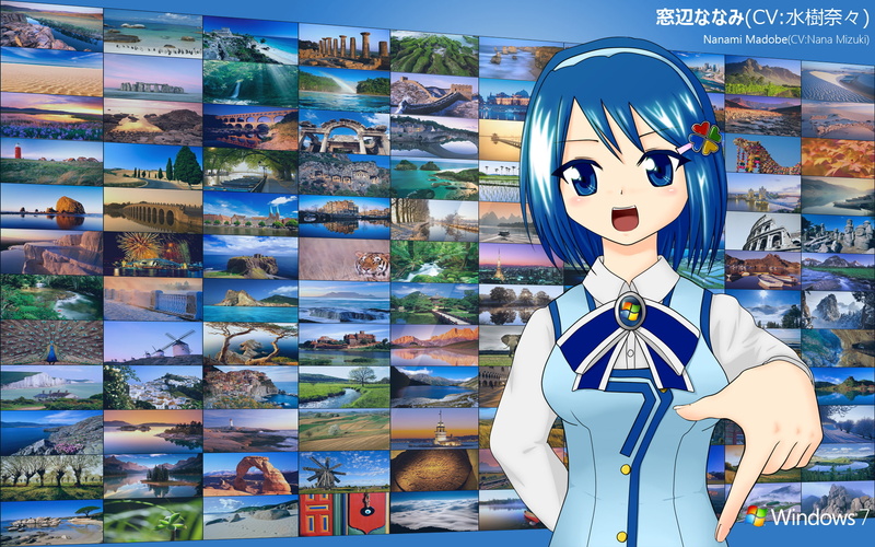 eyes, bow, black, short, headband, microsoft, windows, os tan, photo, blue, 1080P, madobe, logo, hair, nanami