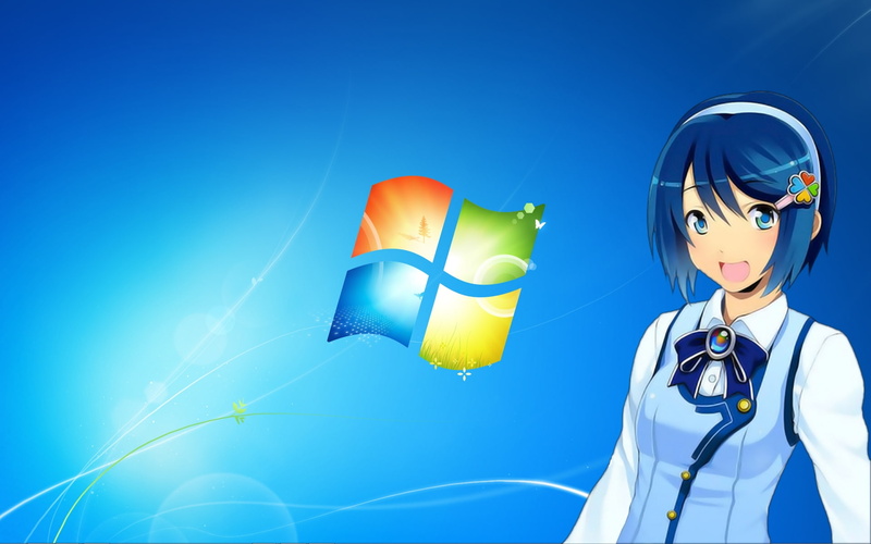 1080P, nanami, Windows 7, Madobe Nanami, art, microsoft, madobe, logos, technology, hd, windows, ostan