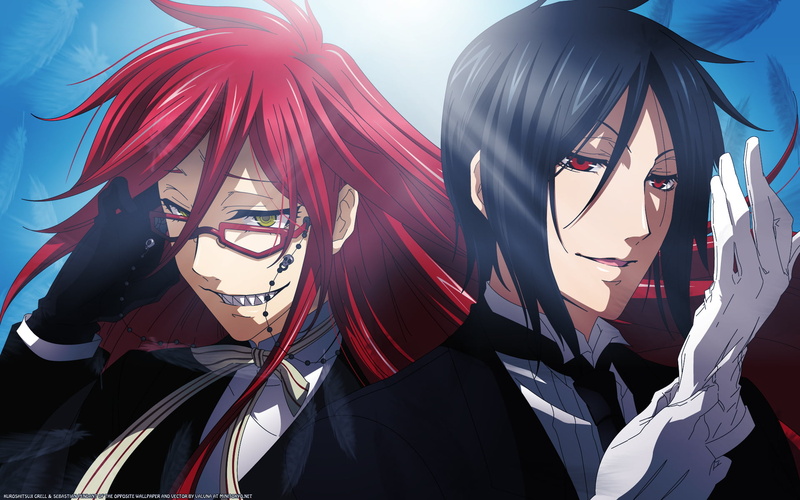 Sebastin, black, 1080P, one person, mask, young adult, mask - disguise, front view, guys, butler, celebration, glasses, clothing, portrait, anime, demon.