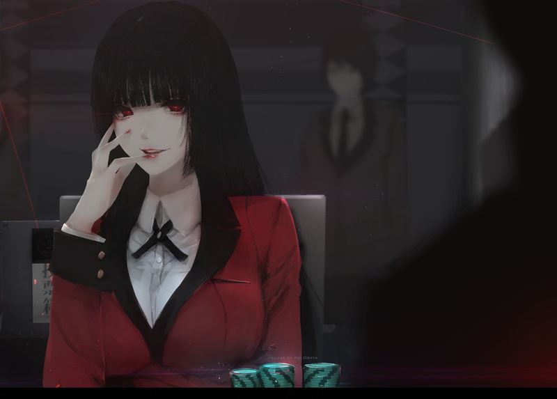 Jabami Yumeko, 4K, Kakegurui, anime girls