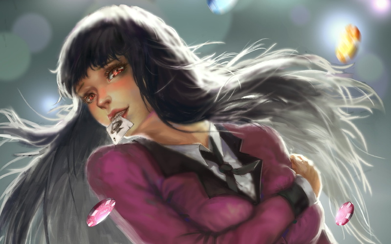 Jabami Yumeko, waist up, child, real people, childhood, nature, girls, headshot, one person, innocence, hairstyle, 1080P, hair, females, women, anime girls