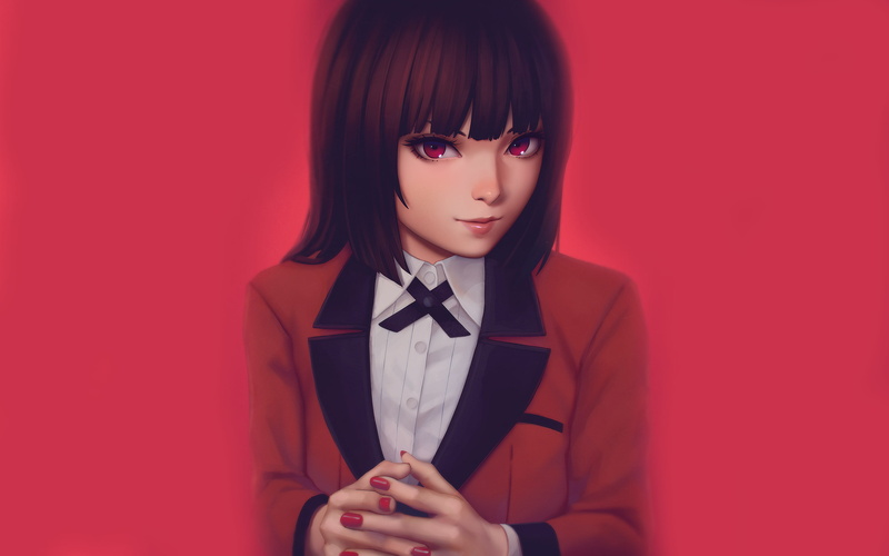 Jabami Yumeko, 2K, Ilya Kuvshinov, Kakegurui, anime girls