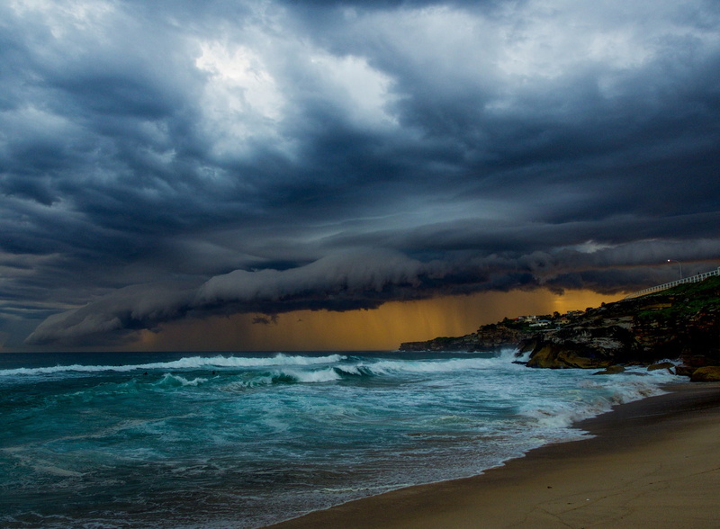 troubled sea, 1080P, waves, beach, storm, raining, cloudy