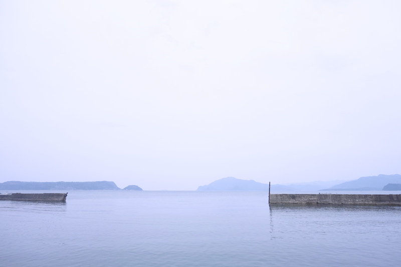 no people, yamaguchi, japan, waterfront, idyllic, tranquil scene, non-urban scene, blue, mountain, sea, ocean, beauty in nature, 5K, water, copy space