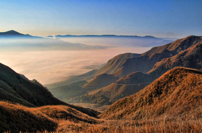 remote, volcano, sky, cloud - sky, time, sea of clouds, japan, dramatic landscape, asahi, mountain Peak, travel destinations, valley, no people, arid climate