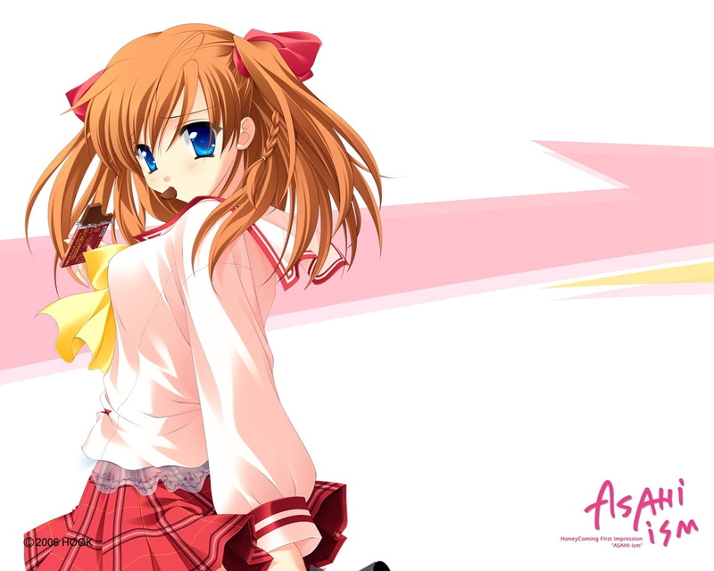 beauty, adult, young adult, blond hair, anime, beautiful woman, pink color, human representation, white background, 720P, fashion, look, lifestyles, kamijou asahi