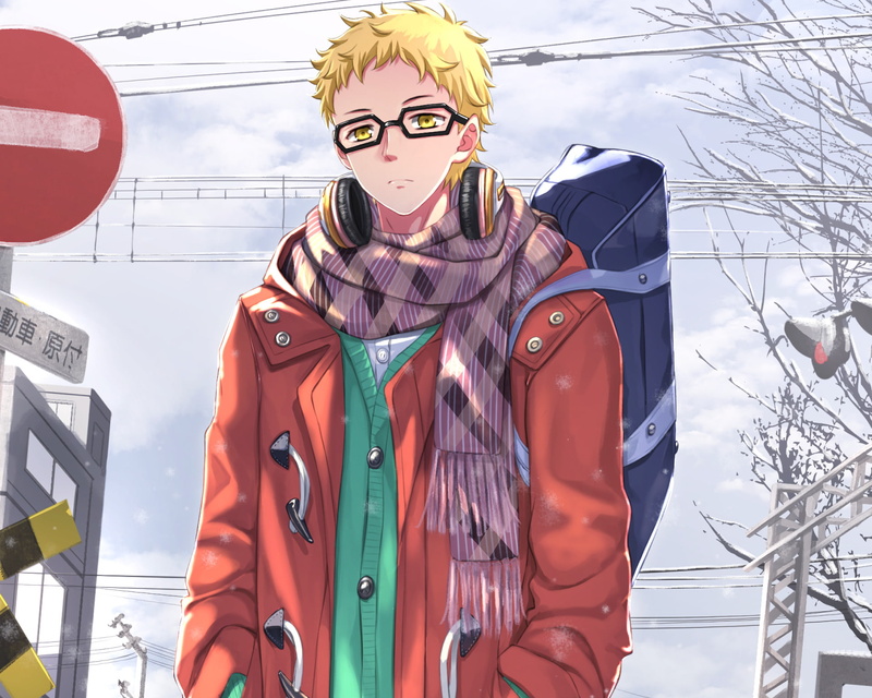 snow, nature, 1080P, leisure activity, looking at camera, front view, clothing, standing, cold temperature, outdoors, Haikyu!!, young adult, day, warm clothing