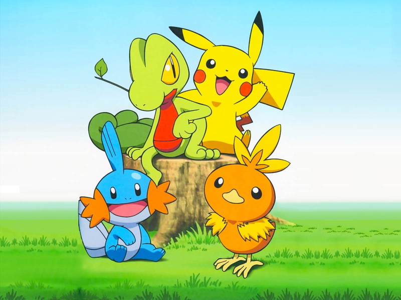 games, video games, 720P, video, chicken, pokemon, grass, friends, turtle