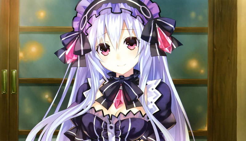 Tiara (Fairy Fencer F), adult, human face, beauty, glasses, women, indoors, bizarre, fashion, looking at camera, fun, hair, purple, portrait, one person