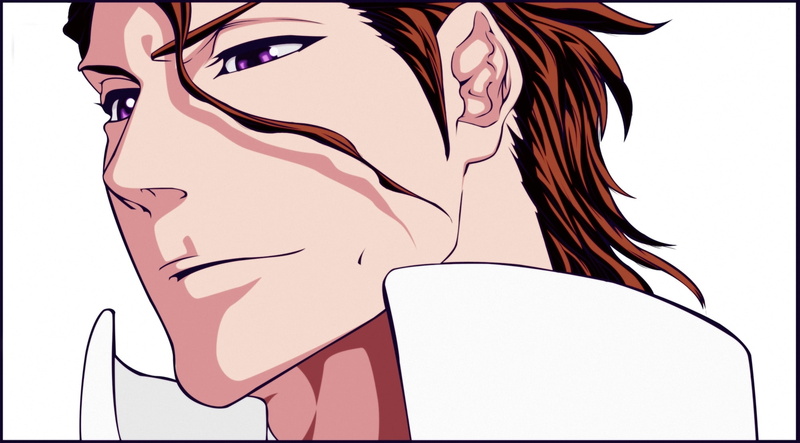 anime, face, male, 1080P, Sosuke Aizen, villain, bleach, art