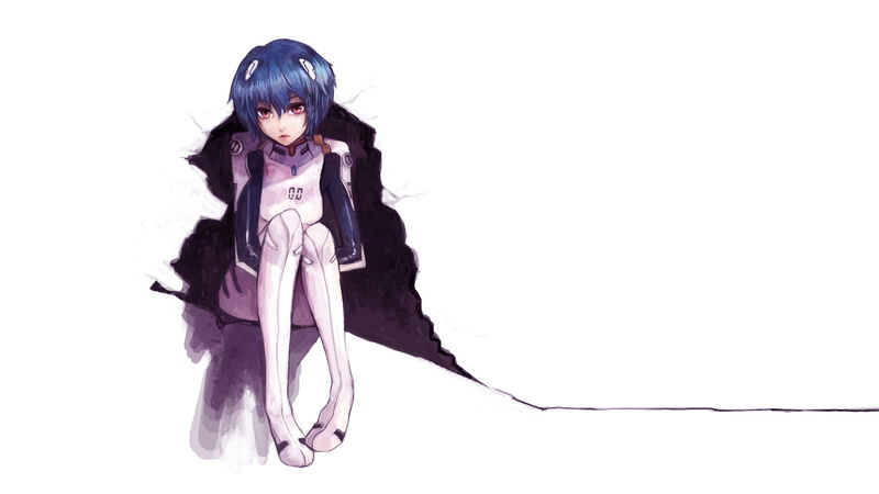 1080P, genesis, neon, plugsuit, evangelion, white, anime, girl